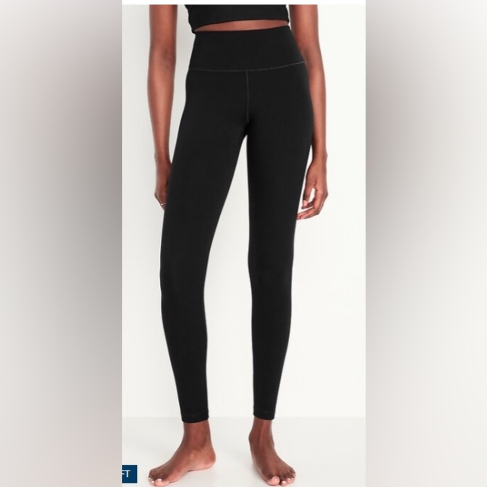 Old Navy Black High-Waisted Leggings TALL